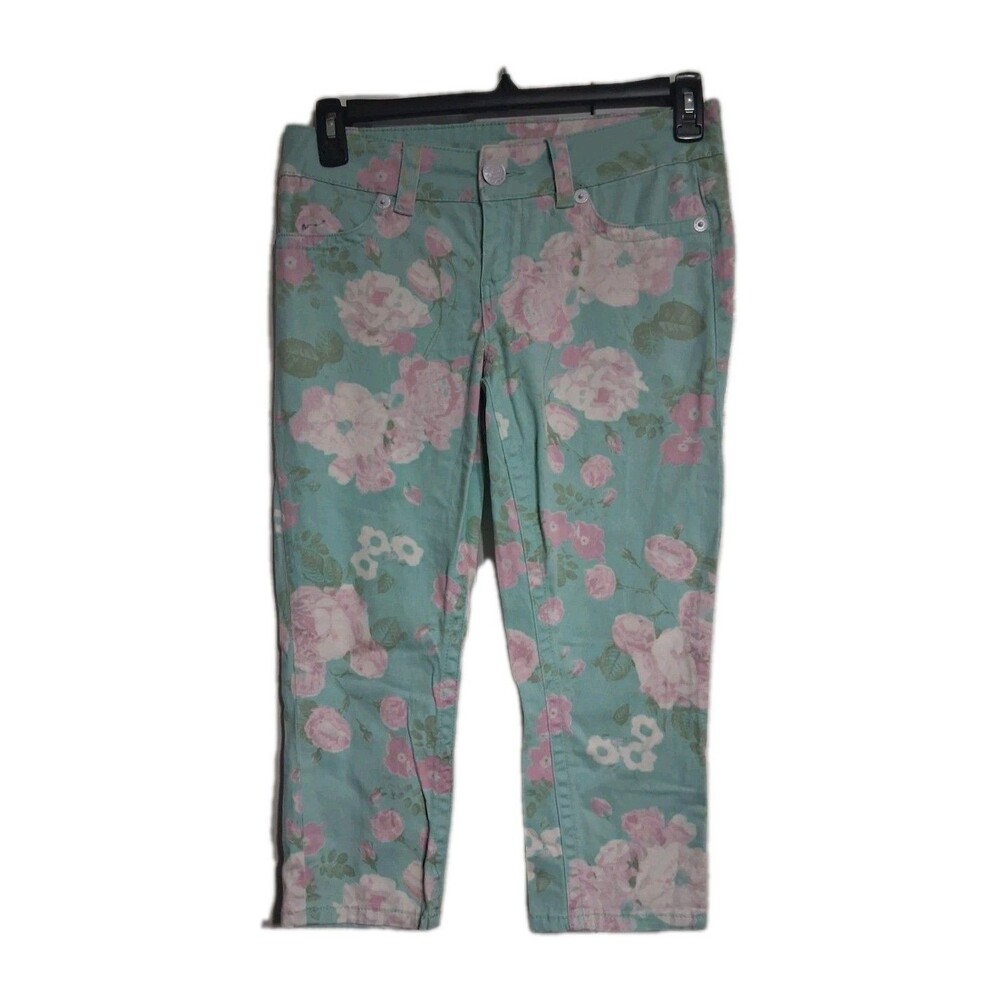 Women's Seven 7 Floral Capri Jeans Pants Size 6
